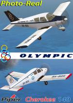 FSXA/FS2004 Piper PA-28 Cherokee 140 Olympic Photoreal Package